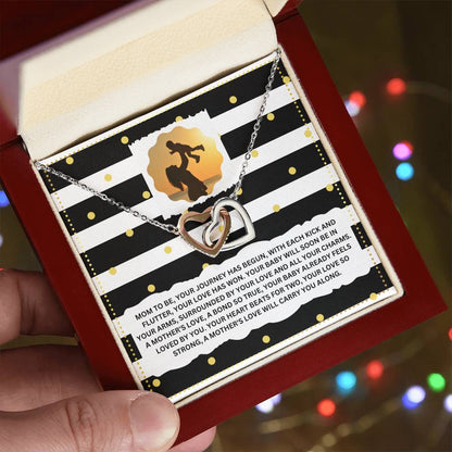 JGF Jewelry Gifts for Family Interlocking Necklace for Mommy To Be As First Time Mom