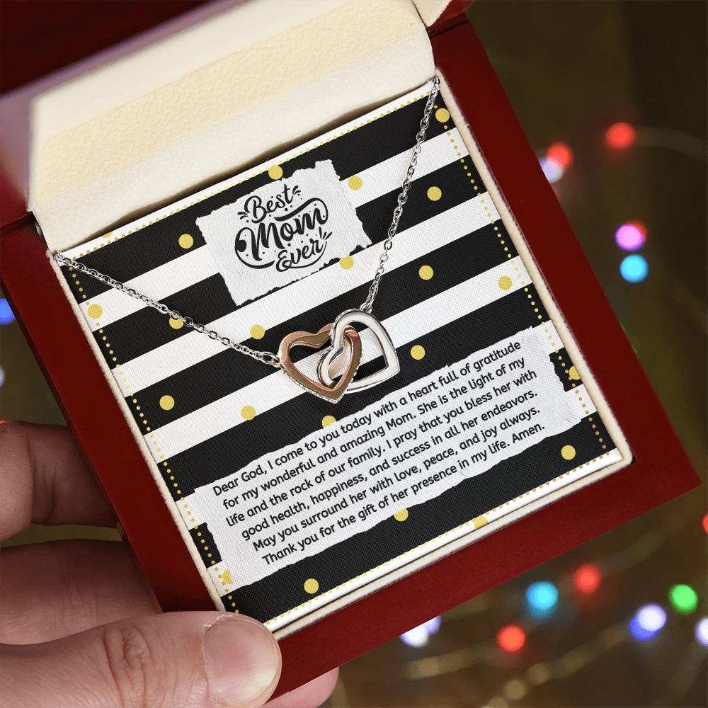 JGF Jewelry Gifts for Family Intertwined Hearts Necklace For Mom