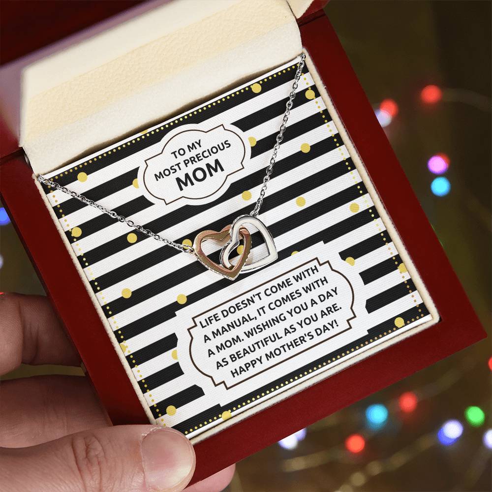 JGF Jewelry Gifts for Family Double Heart Pendant Necklace For Women