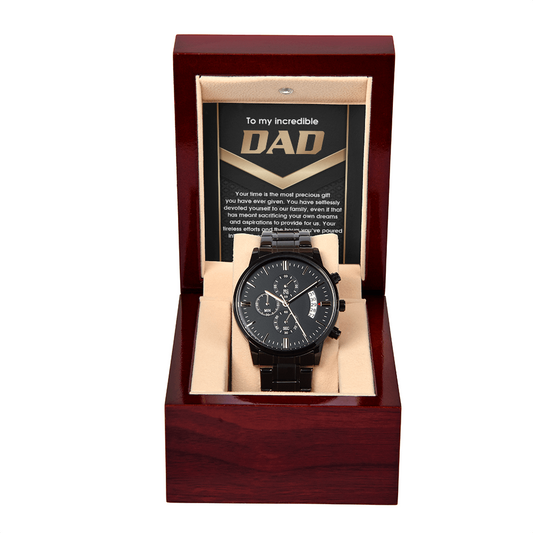 Dad-Most Precious Gift-Metal Chronograph Watch