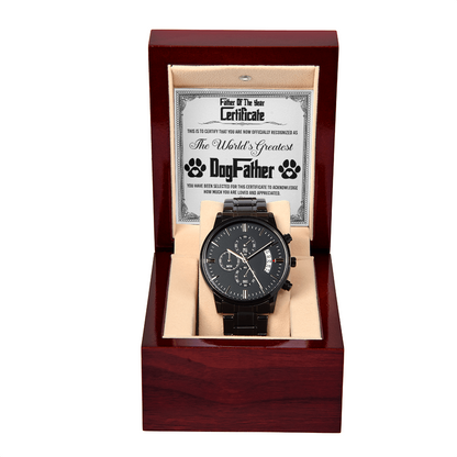 DogFather-The Year Certificate-Metal Chronograph Watch