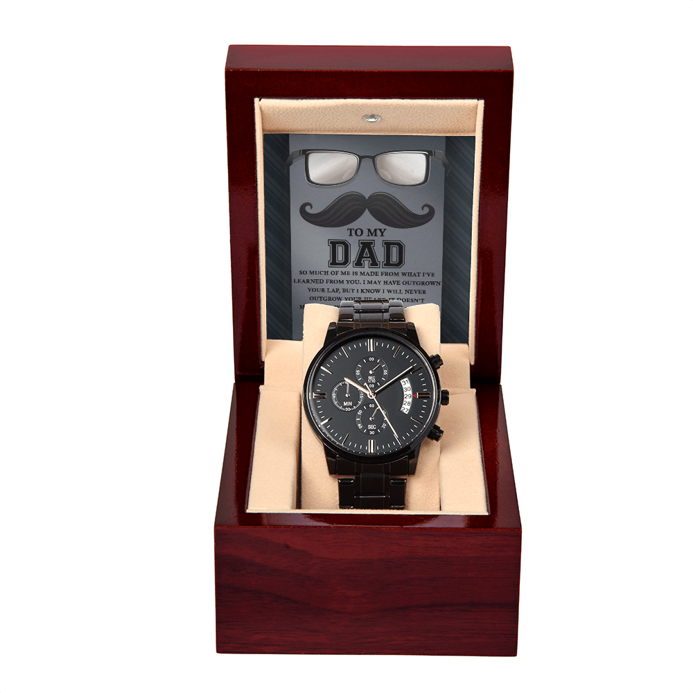 Dad-Learned From You-Metal Chronograph Watch