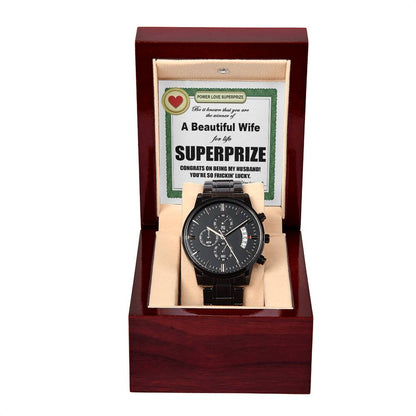 Husband-SuperPrize-Metal Chronograph Watch