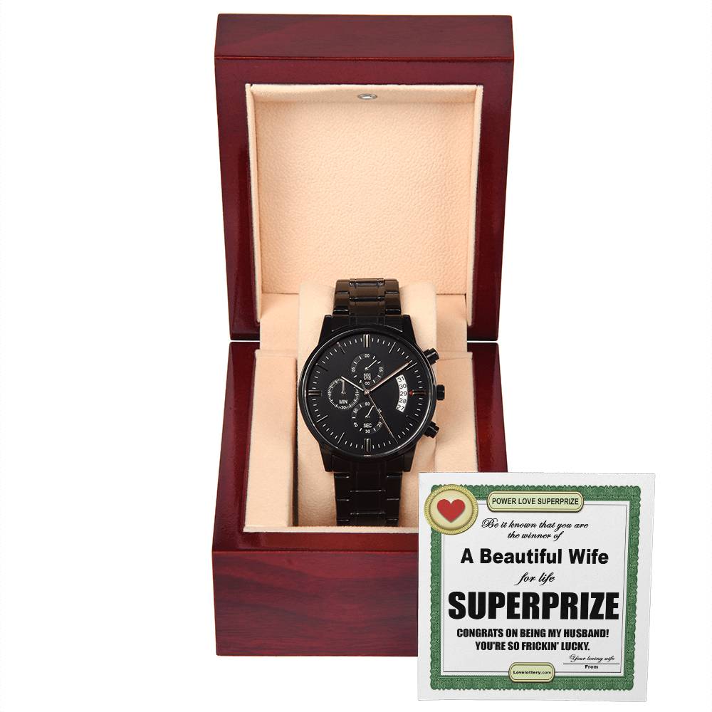 Husband-SuperPrize-Metal Chronograph Watch