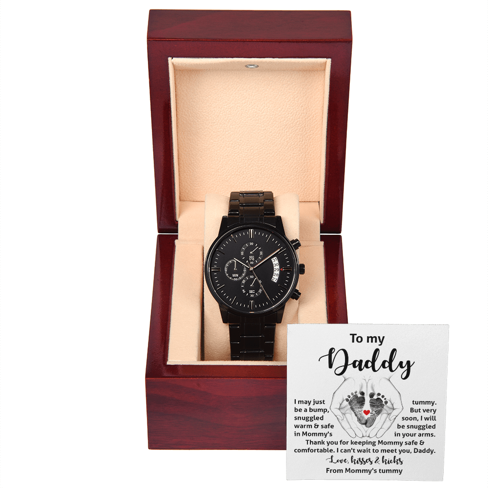 Dad-In Your Arms-Metal Chronograph Watch