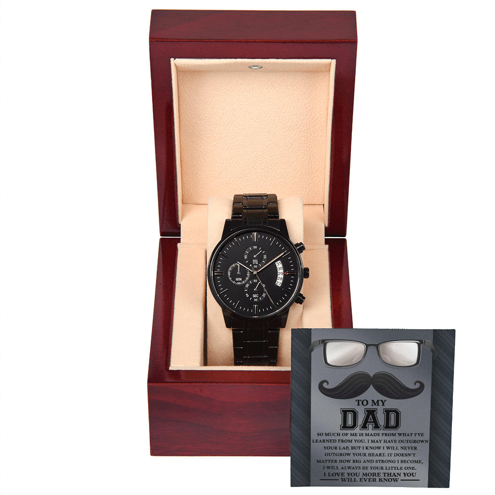 Dad-Learned From You-Metal Chronograph Watch