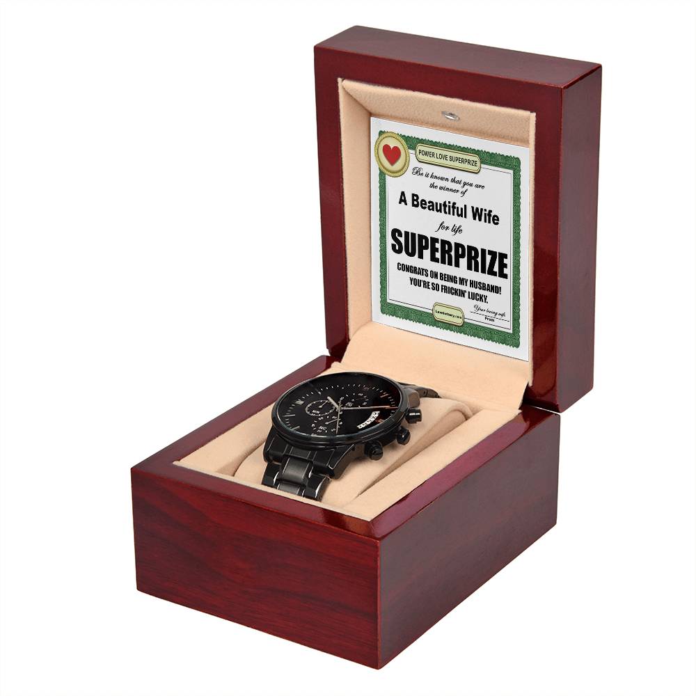 Husband-SuperPrize-Metal Chronograph Watch