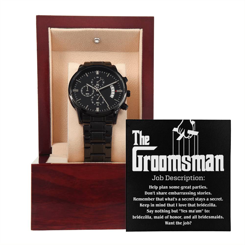 Groomsman-Job Description- Watch