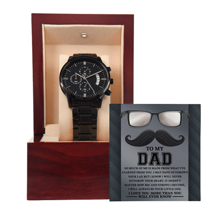 Dad-Learned From You-Metal Chronograph Watch