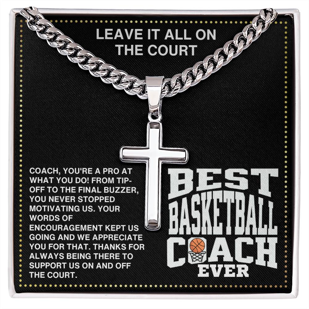 JGF Jewelry Gifts for Family Basketball Necklace For Boys Coach