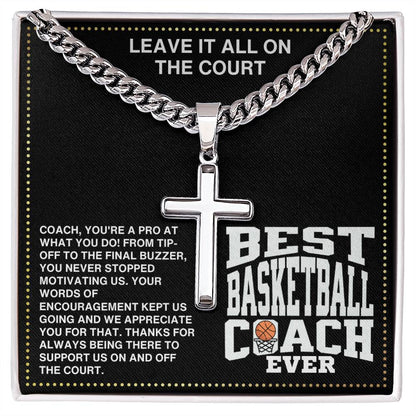 JGF Jewelry Gifts for Family Basketball Necklace For Boys Coach