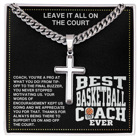 JGF Jewelry Gifts for Family Basketball Necklace For Boys Coach
