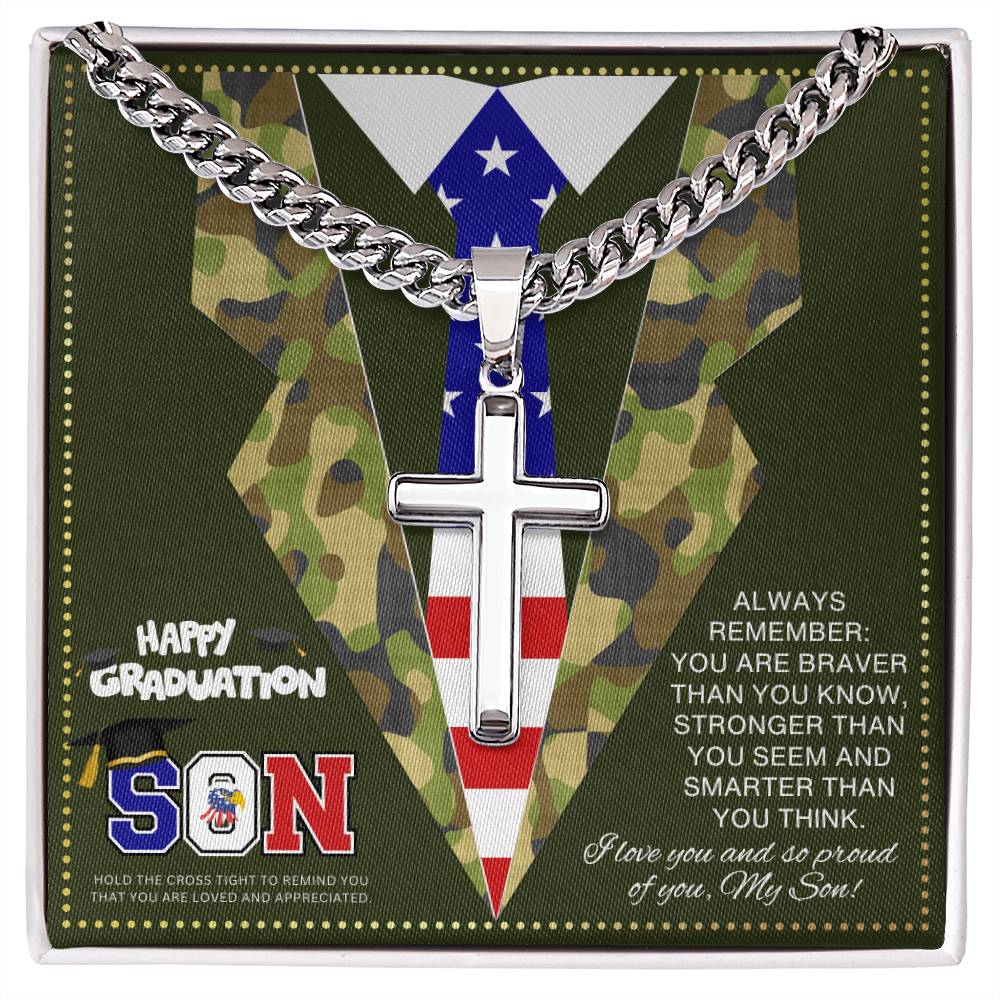 JGF Jewelry Gifts for Family Mother to Military Son Gifts From Mom