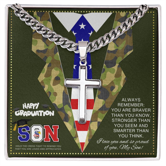 JGF Jewelry Gifts for Family Mother to Military Son Gifts From Mom