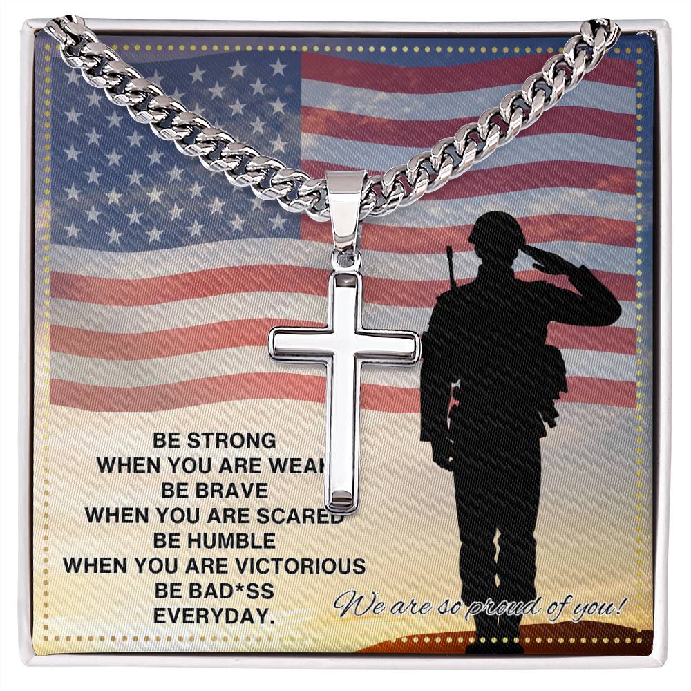 JGF Jewelry Gifts for Family Army Necklace For Men