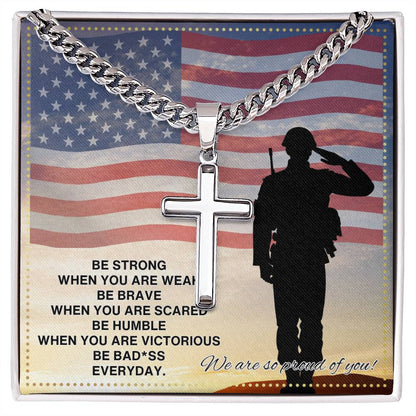 JGF Jewelry Gifts for Family Army Necklace For Men