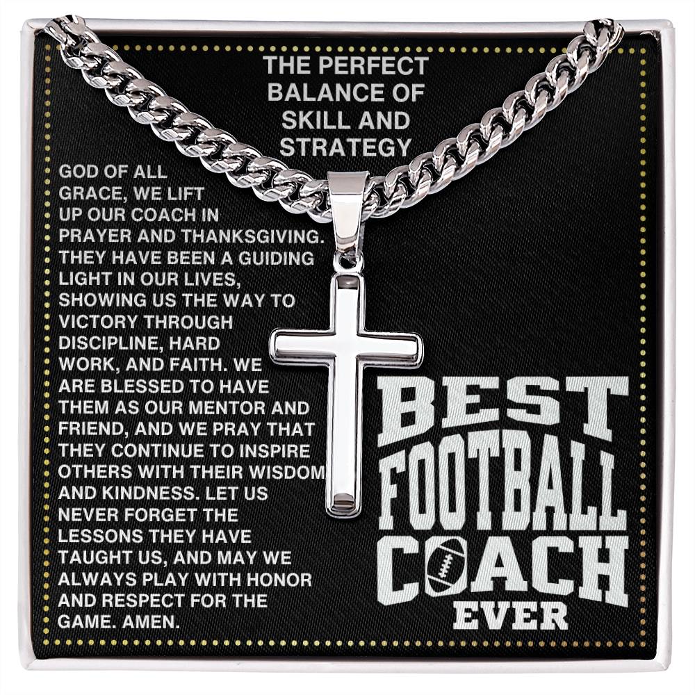 JGF Jewelry Gifts for Family Coach Football Necklace For Boys