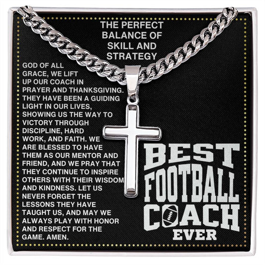 JGF Jewelry Gifts for Family Coach Football Necklace For Boys