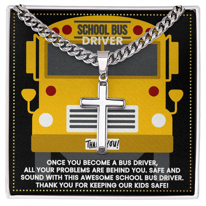 JGF Jewelry Gifts for Family School Bus Driver Appreciation Gifts For Men