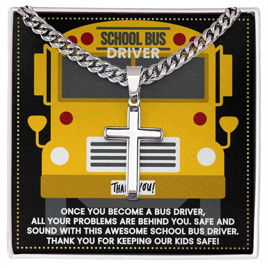 JGF Jewelry Gifts for Family School Bus Driver Appreciation Gifts For Men