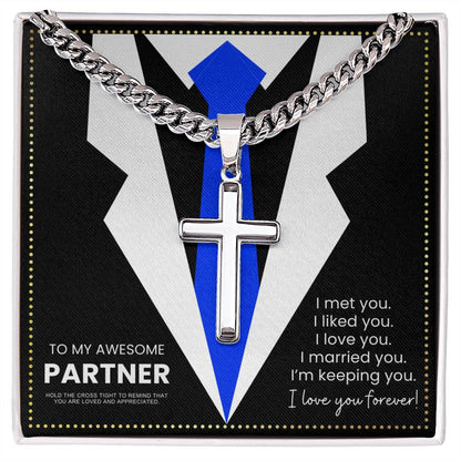 JGF Jewelry Gifts for Family  Cuban Cain Necklace Partner Gifts For Him