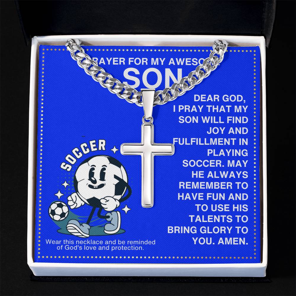 JGF Jewelry Gifts for Family Girls Soccer Necklace Kids 8-12