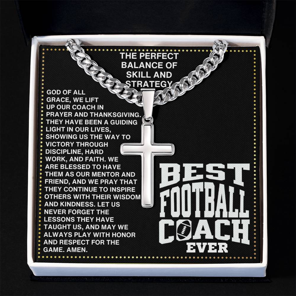 JGF Jewelry Gifts for Family Coach Football Necklace For Boys