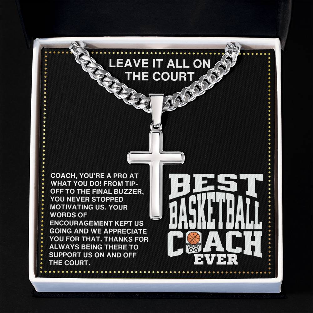 JGF Jewelry Gifts for Family Basketball Necklace For Boys Coach