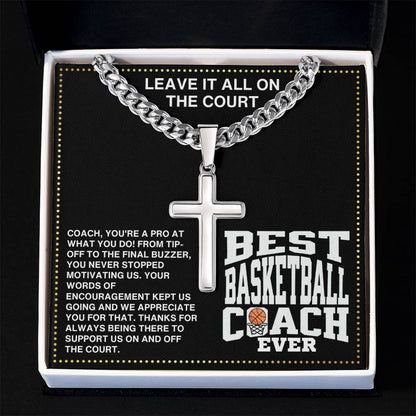 JGF Jewelry Gifts for Family Basketball Necklace For Boys Coach