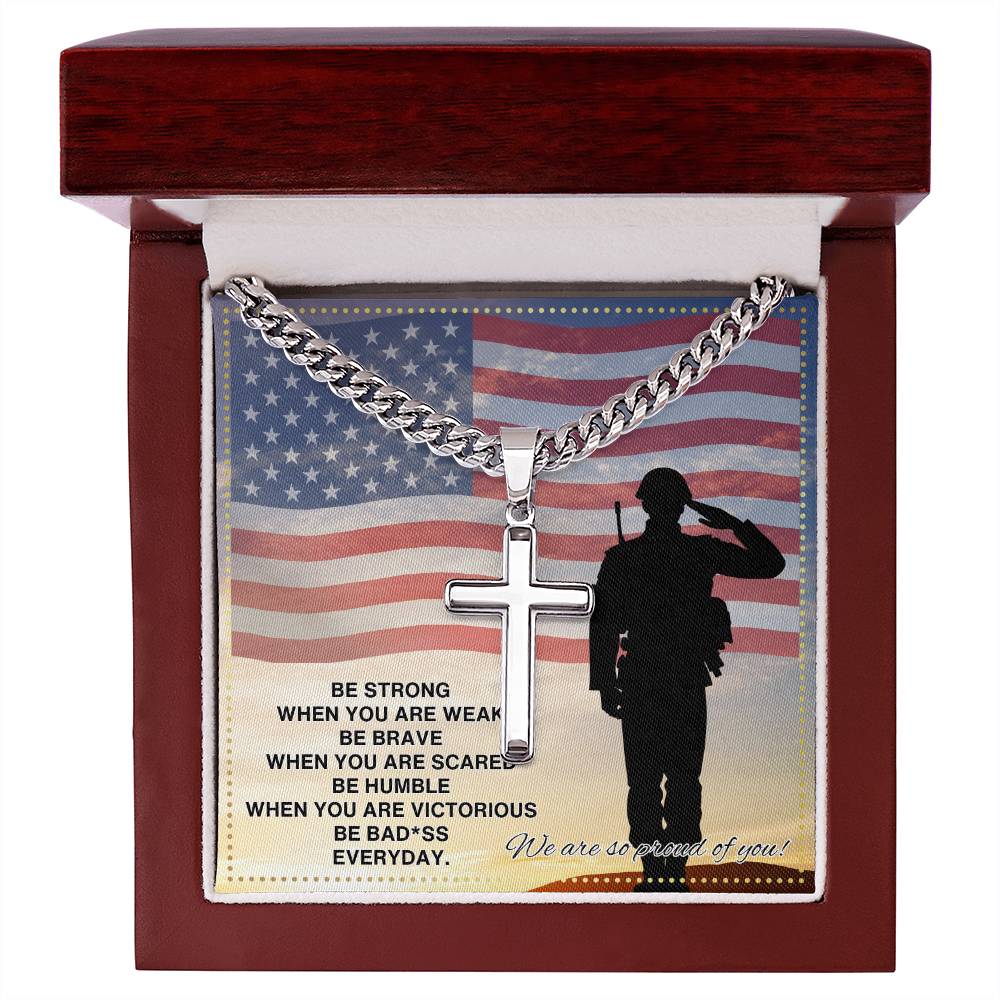 JGF Jewelry Gifts for Family Army Necklace For Men