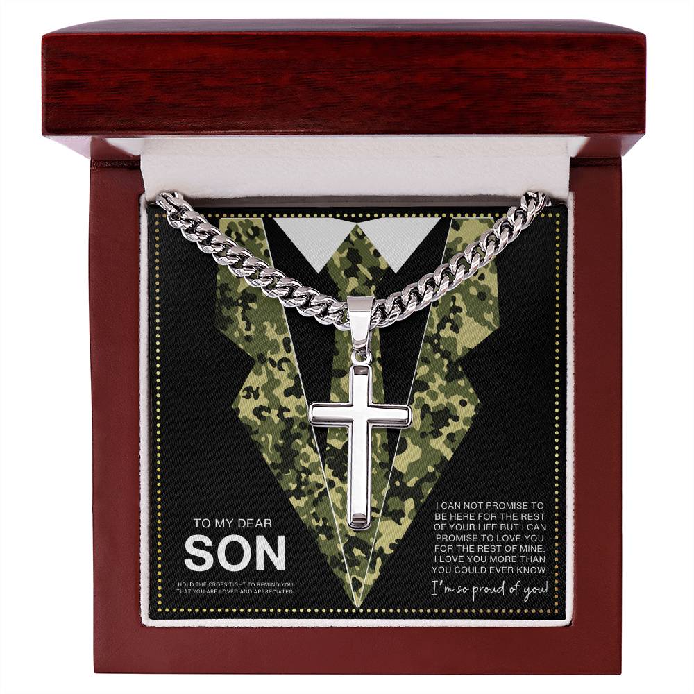 JGF Jewelry Gifts for Family Cross Necklace For Men Sterling Silver