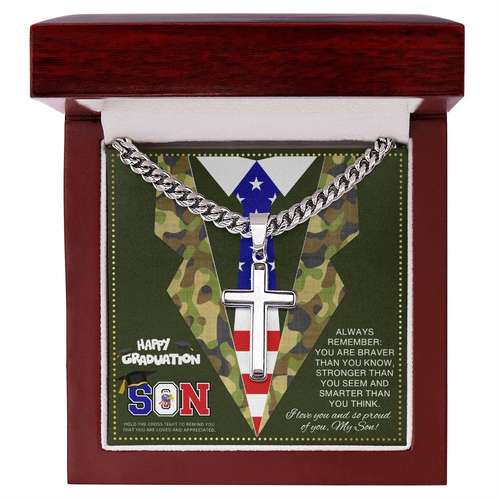 JGF Jewelry Gifts for Family Mother to Military Son Gifts From Mom