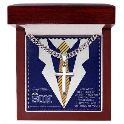 JGF Jewelry Gifts for Family US Navy Graduation Gifts For Son
