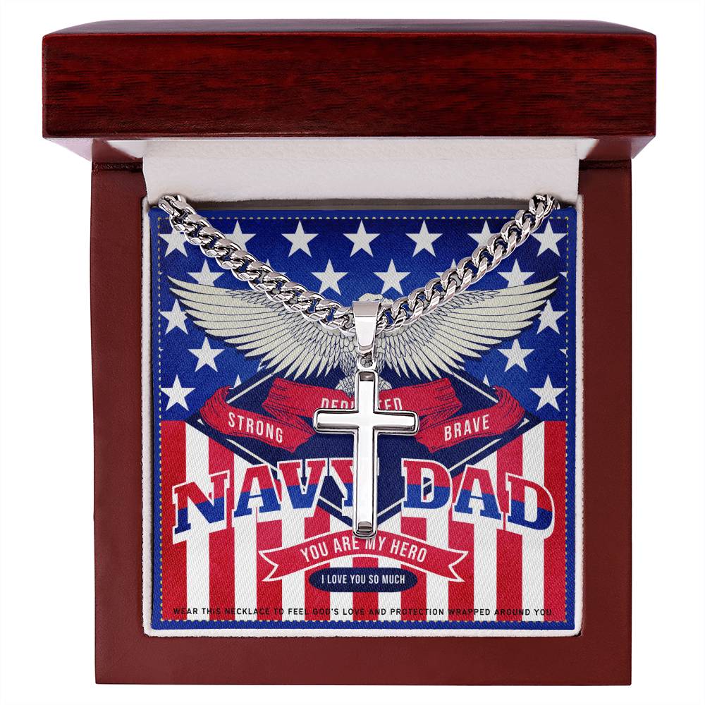 7 JGF Jewelry Gifts for Family US Navy Dad Gifts For Men