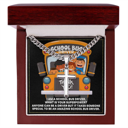 JGF Jewelry Gifts for Family School Bus Driver Gifts For Men