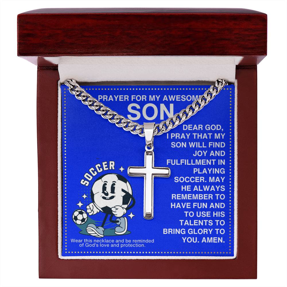 JGF Jewelry Gifts for Family Girls Soccer Necklace Kids 8-12