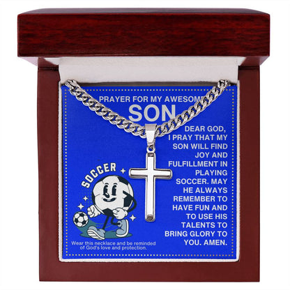 JGF Jewelry Gifts for Family Girls Soccer Necklace Kids 8-12