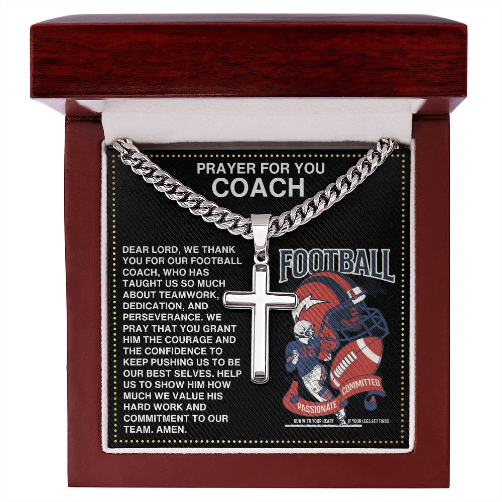 JGF Jewelry Gifts for Family Football Necklace For Coach
