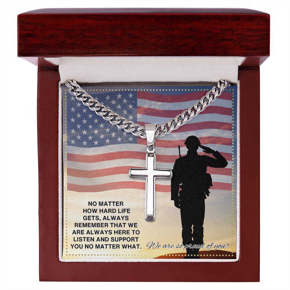 JGF Jewelry Gifts for Family US Navy Necklace For Men and Women