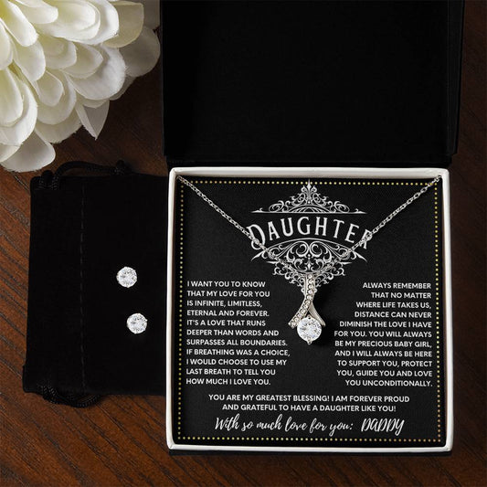 JGF Jewelry Gifts For Family - Forever Close in Heart: Cross for Long-Distance Daughter