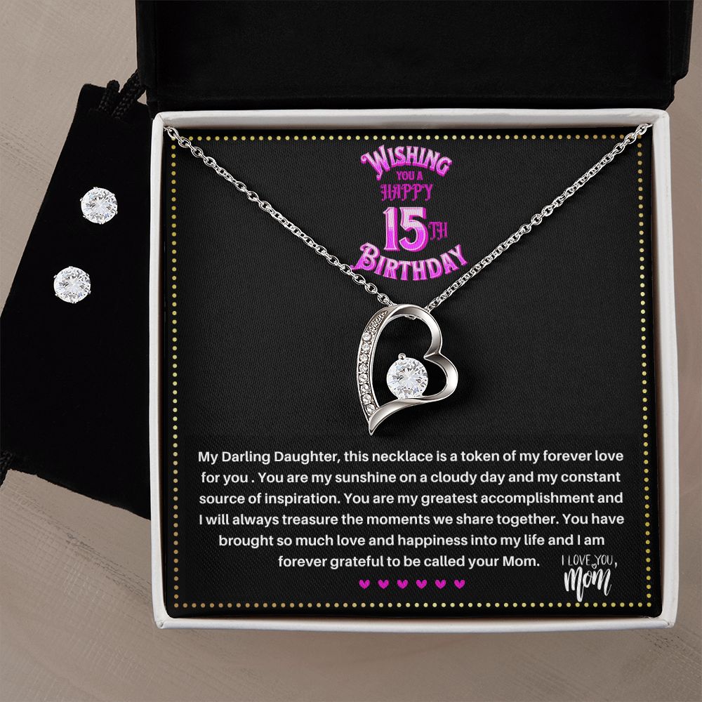 JGF Jewelry Gifts for Family | Teenage Girl Gifts For 15 Year Old Girl | Necklace And Earring Sets For Women Simple