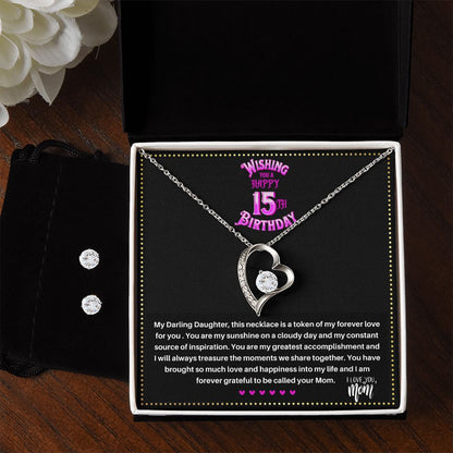 JGF Jewelry Gifts for Family | Teenage Girl Gifts For 15 Year Old Girl | Necklace And Earring Sets For Women Simple