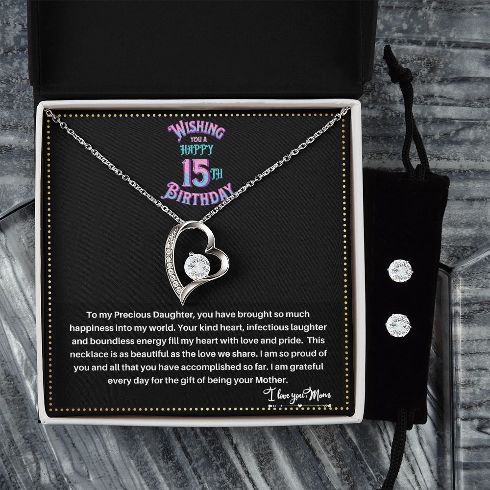 JGF Jewelry Gifts for Family | 15 Year Old Teenage Girl Birthday Gift Ideas| Necklace And Earring Sets For Women Simple