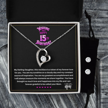 JGF Jewelry Gifts for Family | Teenage Girl Gifts For 15 Year Old Girl | Necklace And Earring Sets For Women Simple