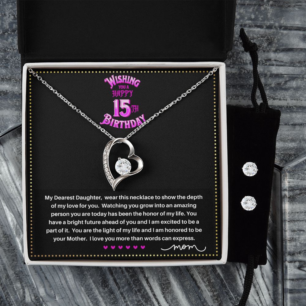 JGF Jewelry Gifts for Family | 15 Year Old Teenage Girl Birthday Gift Ideas | Heart Shaped Pendant Necklace Sterling Silver