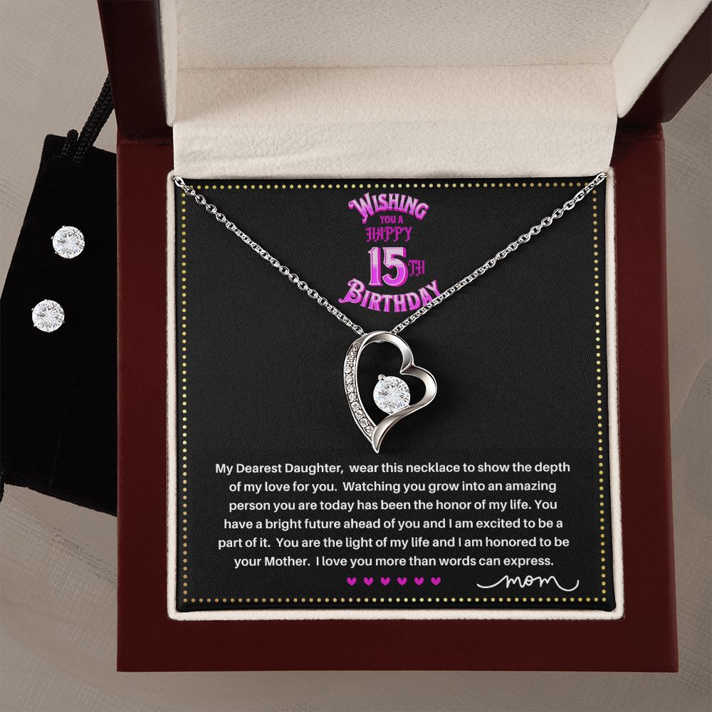 JGF Jewelry Gifts for Family | 15 Year Old Teenage Girl Birthday Gift Ideas | Heart Shaped Pendant Necklace Sterling Silver