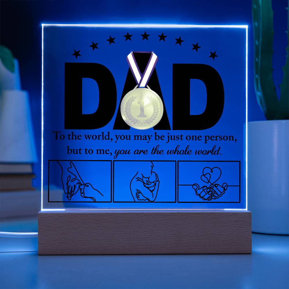 Dad-The Whole World-Acrylic