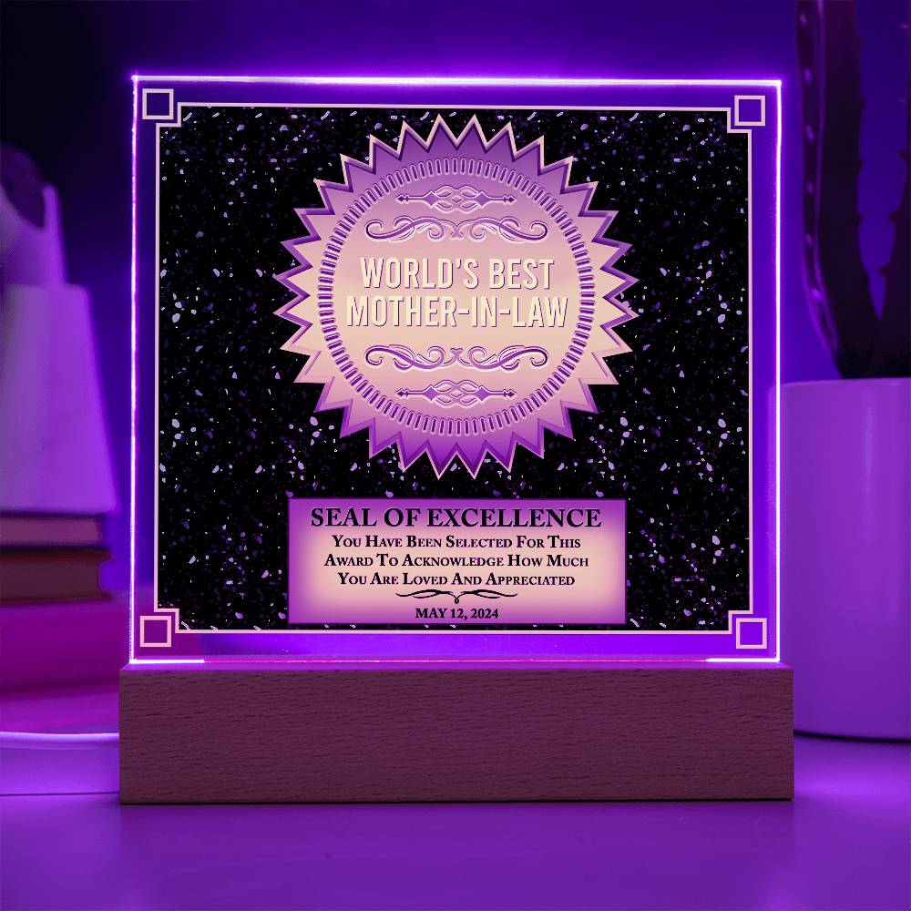 Mother-In-Law-Seal Of Excellence-Acrylic