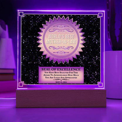 Mother-In-Law-Seal Of Excellence-Acrylic