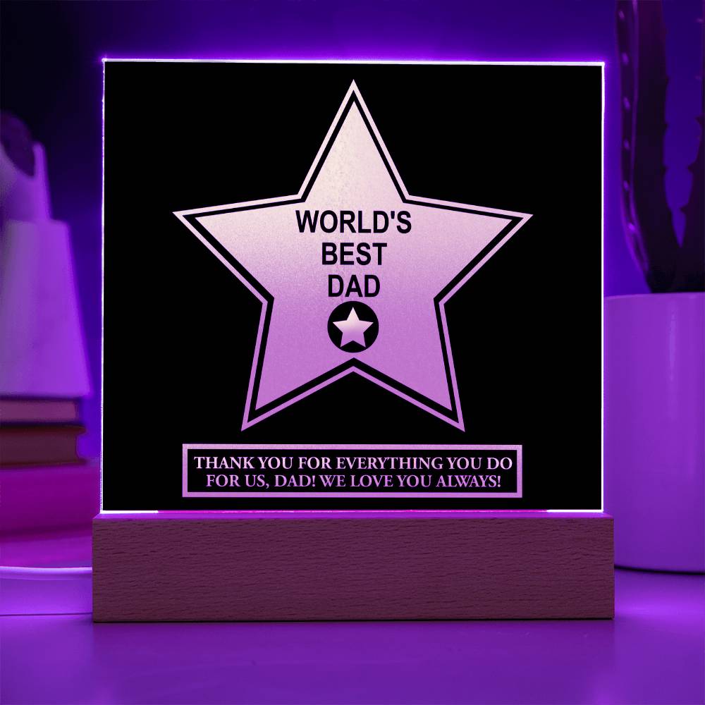 Dad-World_s Best Dad-Acrylic